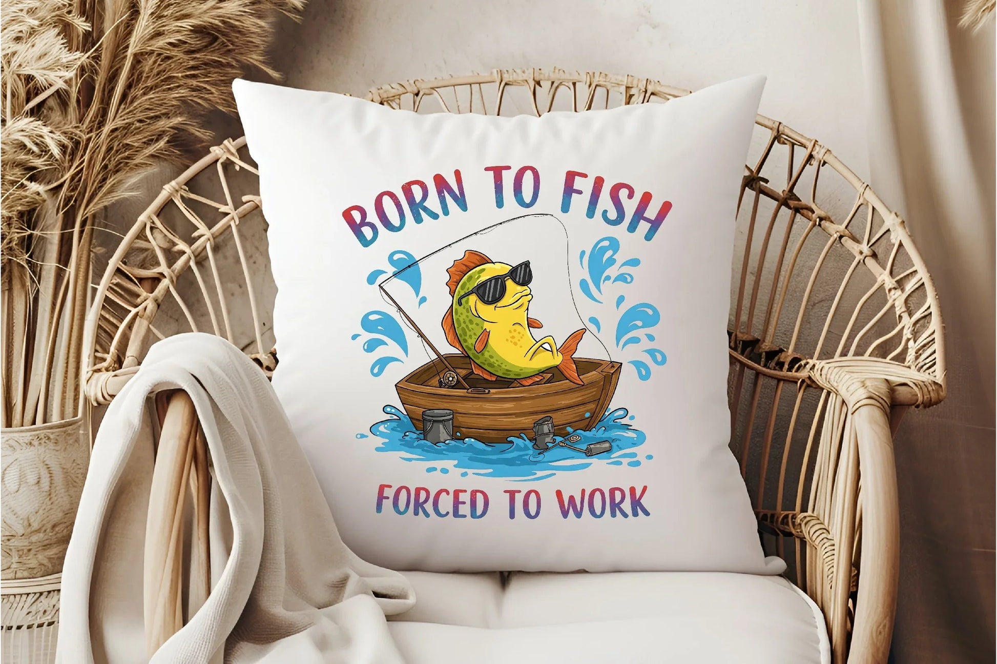 Born to Fish, Forced to Work Clipart Bundle - CraftNest - Digital Crafting and Art