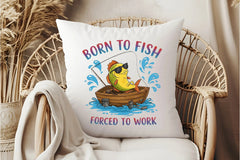 Born to Fish, Forced to Work Clipart Bundle - CraftNest - Digital Crafting and Art