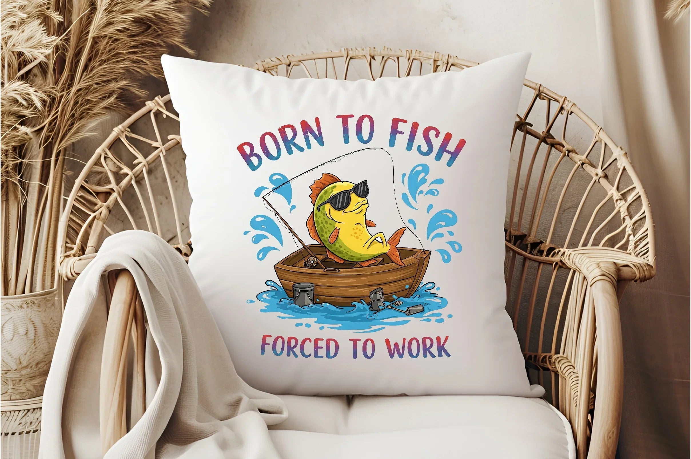 Born to Fish, Forced to Work Clipart Bundle - CraftNest - Digital Crafting and Art