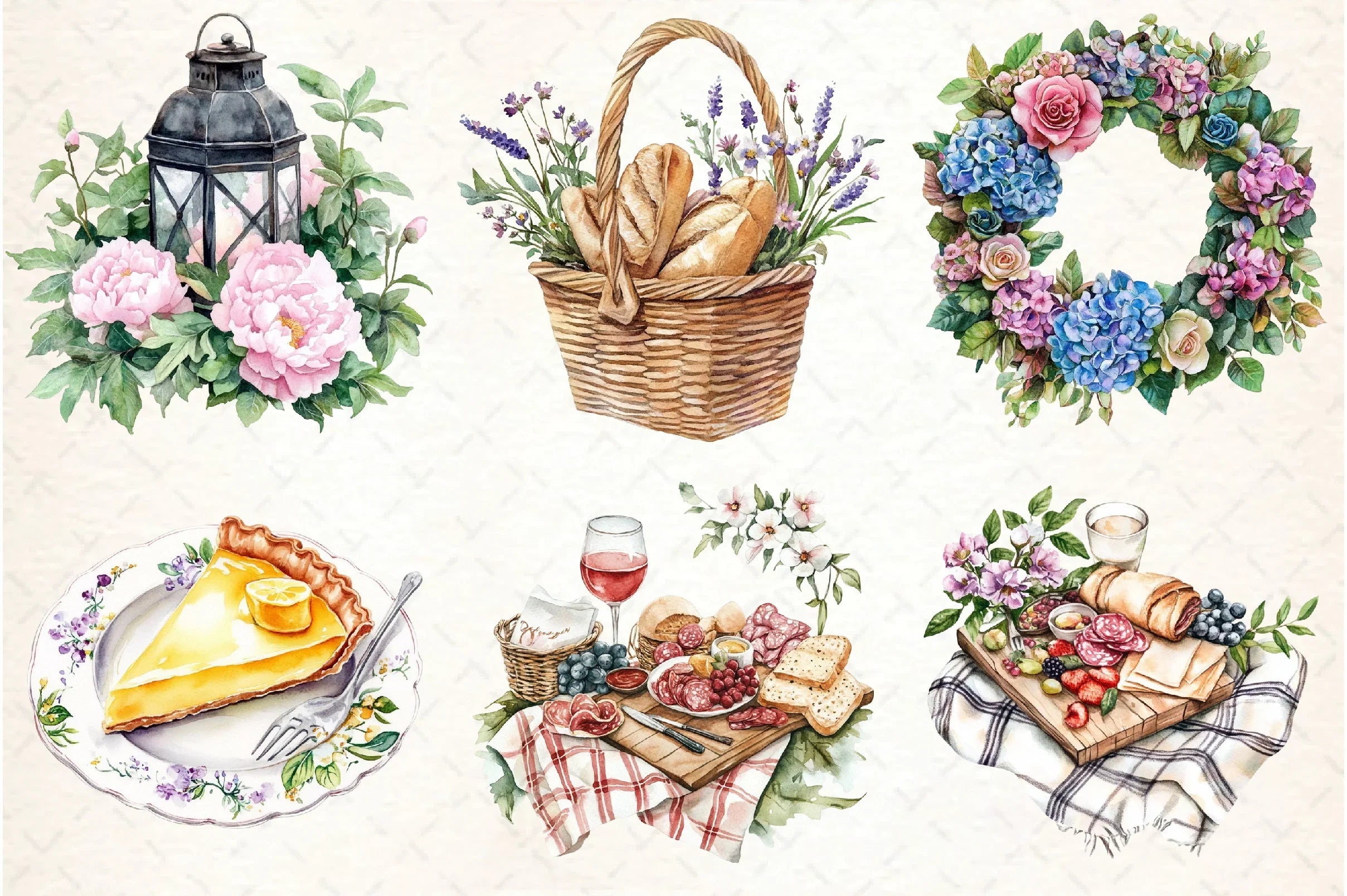 Garden Party Clipart Bundle Collection - CraftNest - Digital Crafting and Art