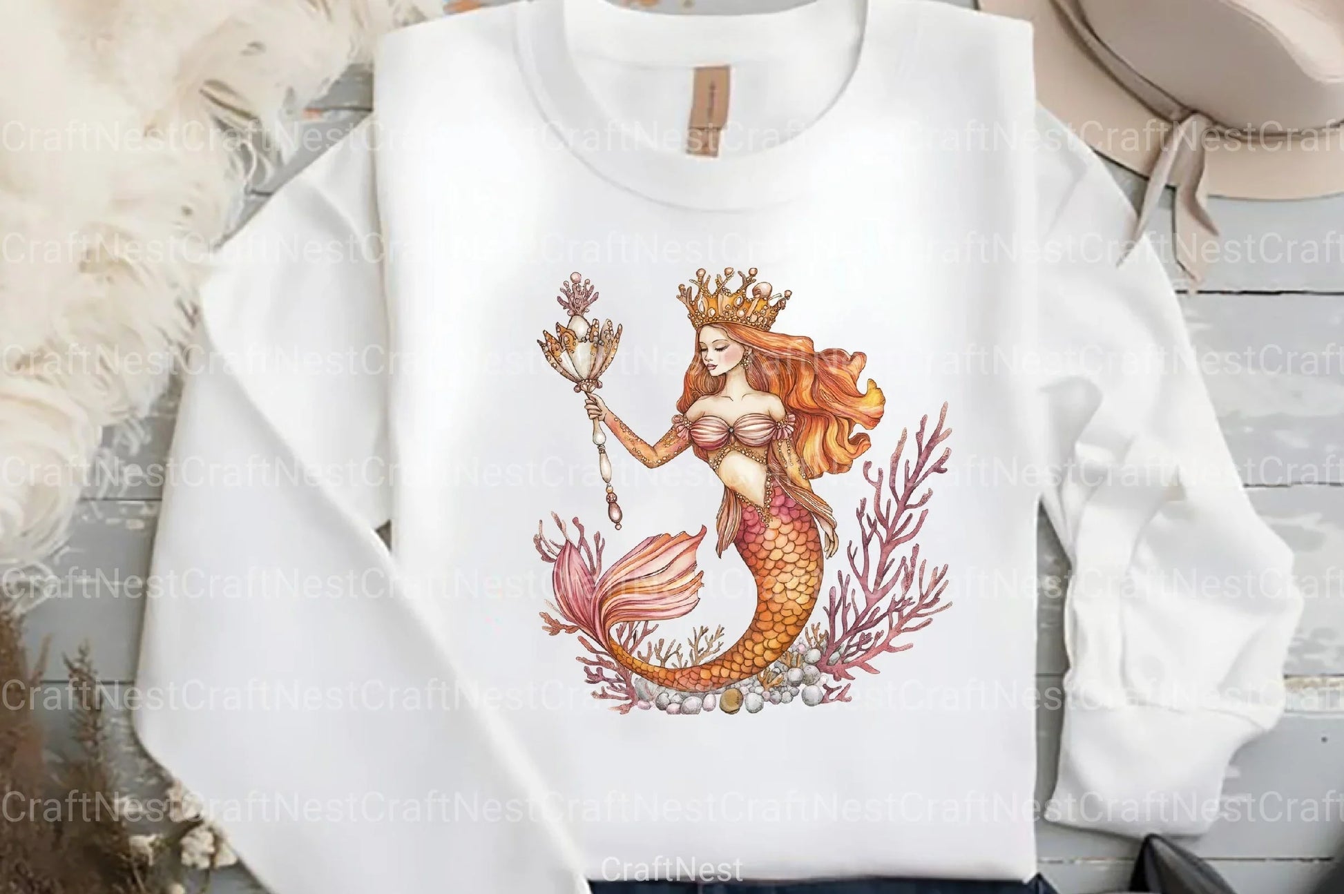 Mermaid Clipart Bundle 55 - CraftNest - Digital Crafting and Art