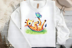 Giraffe Spring Clipart Bundle 1 - CraftNest - Digital Crafting and Art