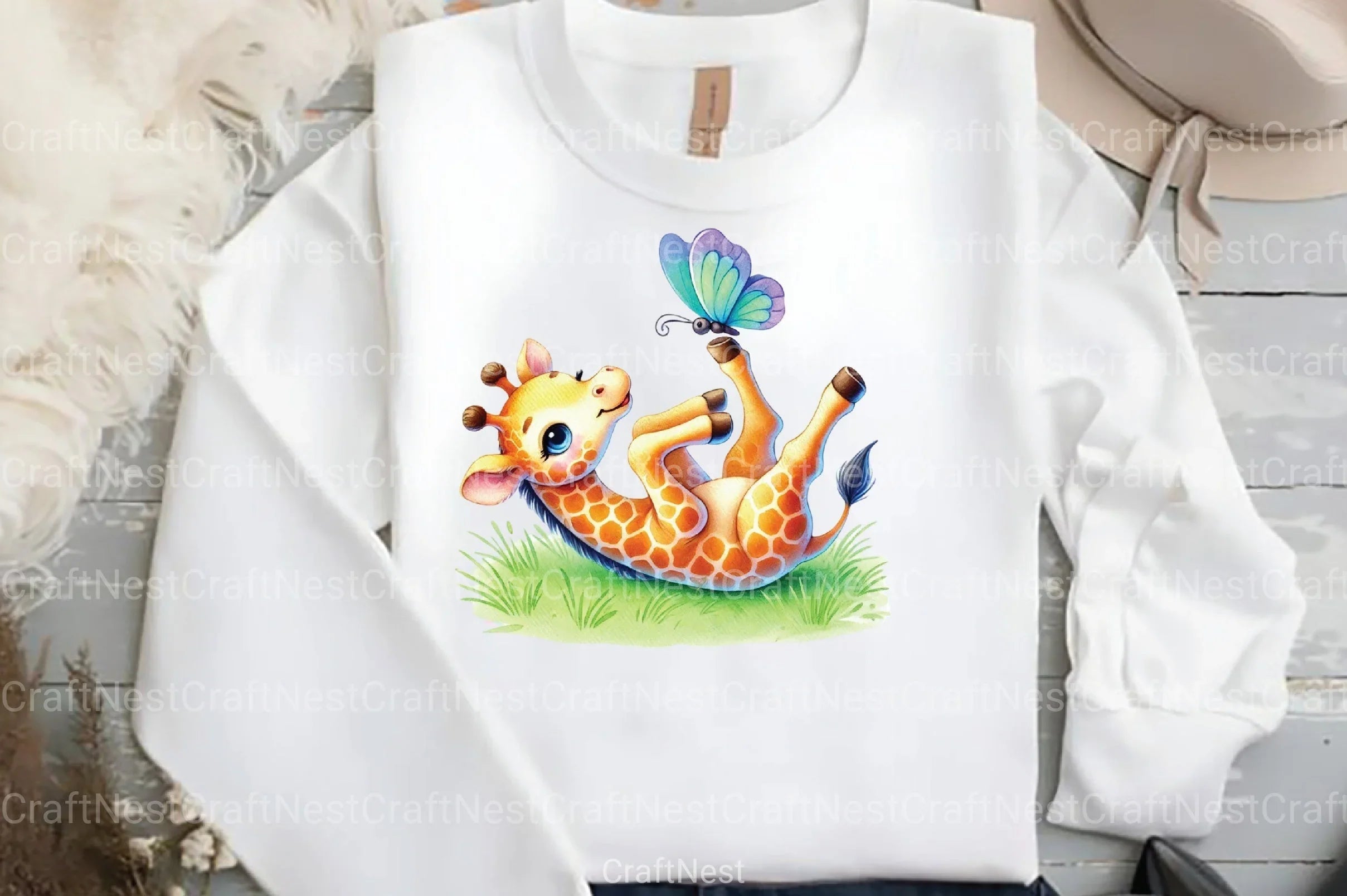 Giraffe Spring Clipart Bundle 1 - CraftNest - Digital Crafting and Art