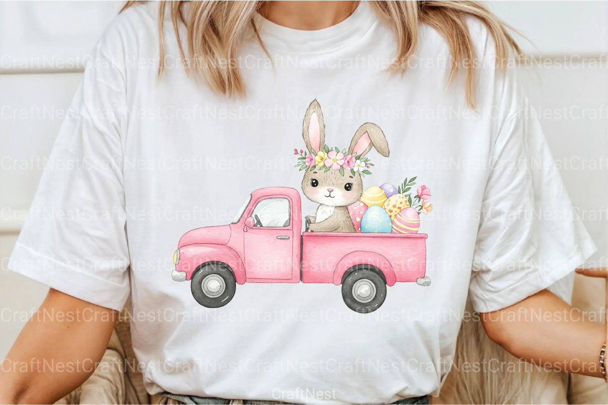 Cute Bunny Car Clipart Bundle 2 - CraftNest - Digital Crafting and Art