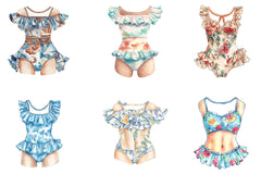 Summer Swimsuit Clipart Bundle - CraftNest - Digital Crafting and Art