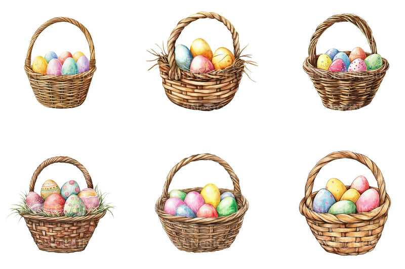 Easter Basket Clipart Bundle - CraftNest - Digital Crafting and Art