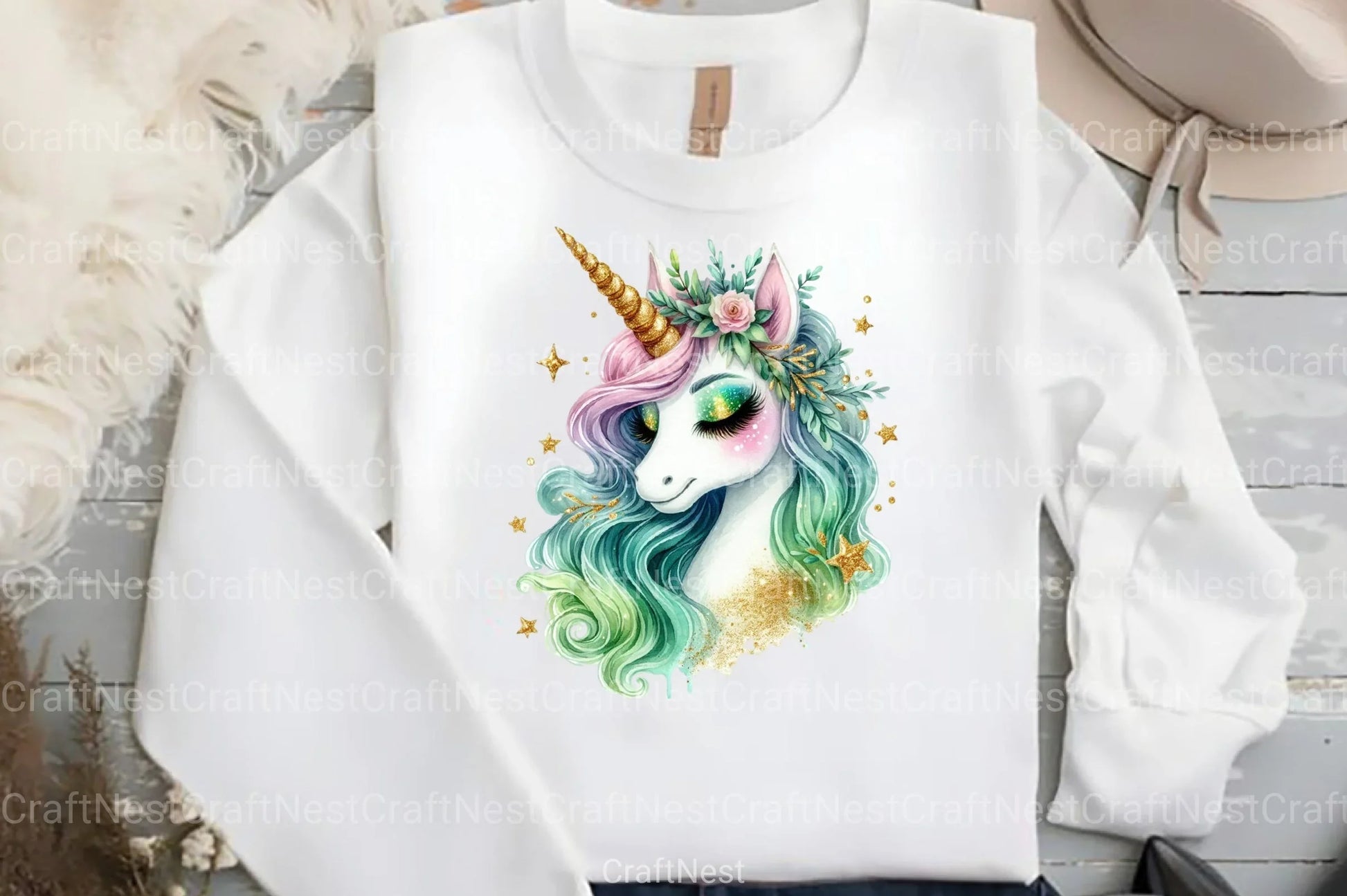 St. Patrick's Day Unicorn Clipart Bundle 22 - CraftNest - Digital Crafting and Art