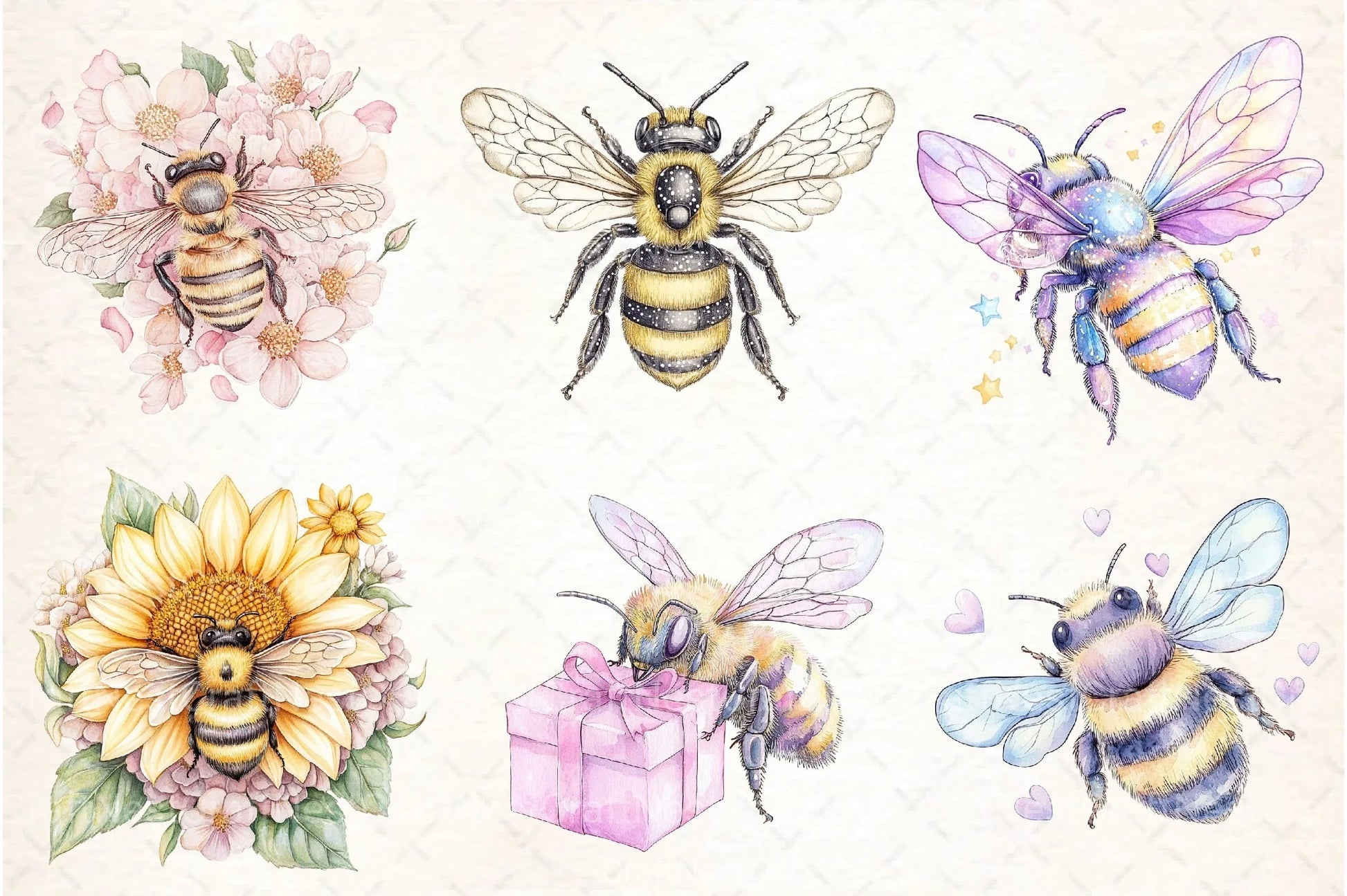 Bee Clipart Bundle Collection - CraftNest - Digital Crafting and Art