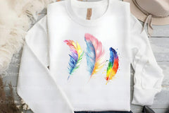 Rainbow Feathers Clipart Bundle 88 - CraftNest - Digital Crafting and Art