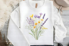 Wildflower Bouquet Clipart Bundle 99 - CraftNest - Digital Crafting and Art