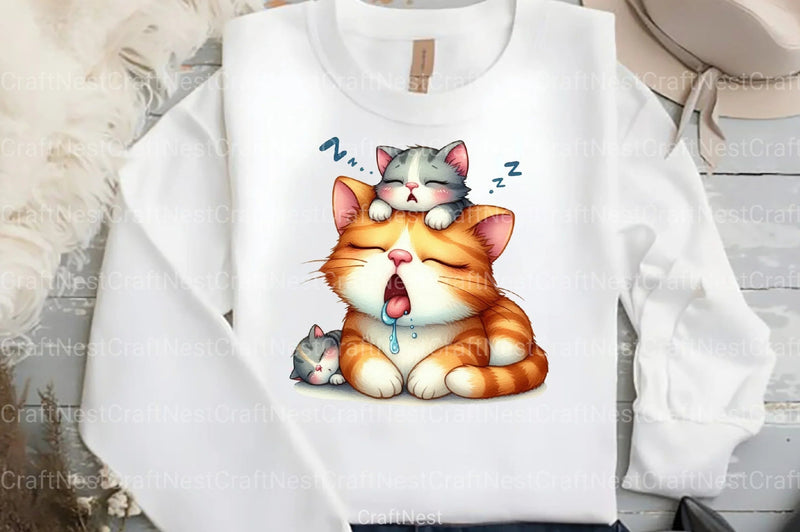 Funny Cat Mother's Day Clipart Bundle - CraftNest - Digital Crafting and Art