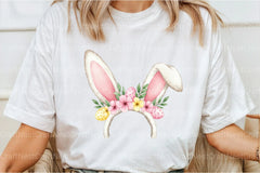 Bunny Ears with Flowers Clipart Bundle - CraftNest - Digital Crafting and Art