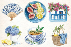 Blue Summer Mediterranean Clipart Bundle 2 - CraftNest - Digital Crafting and Art