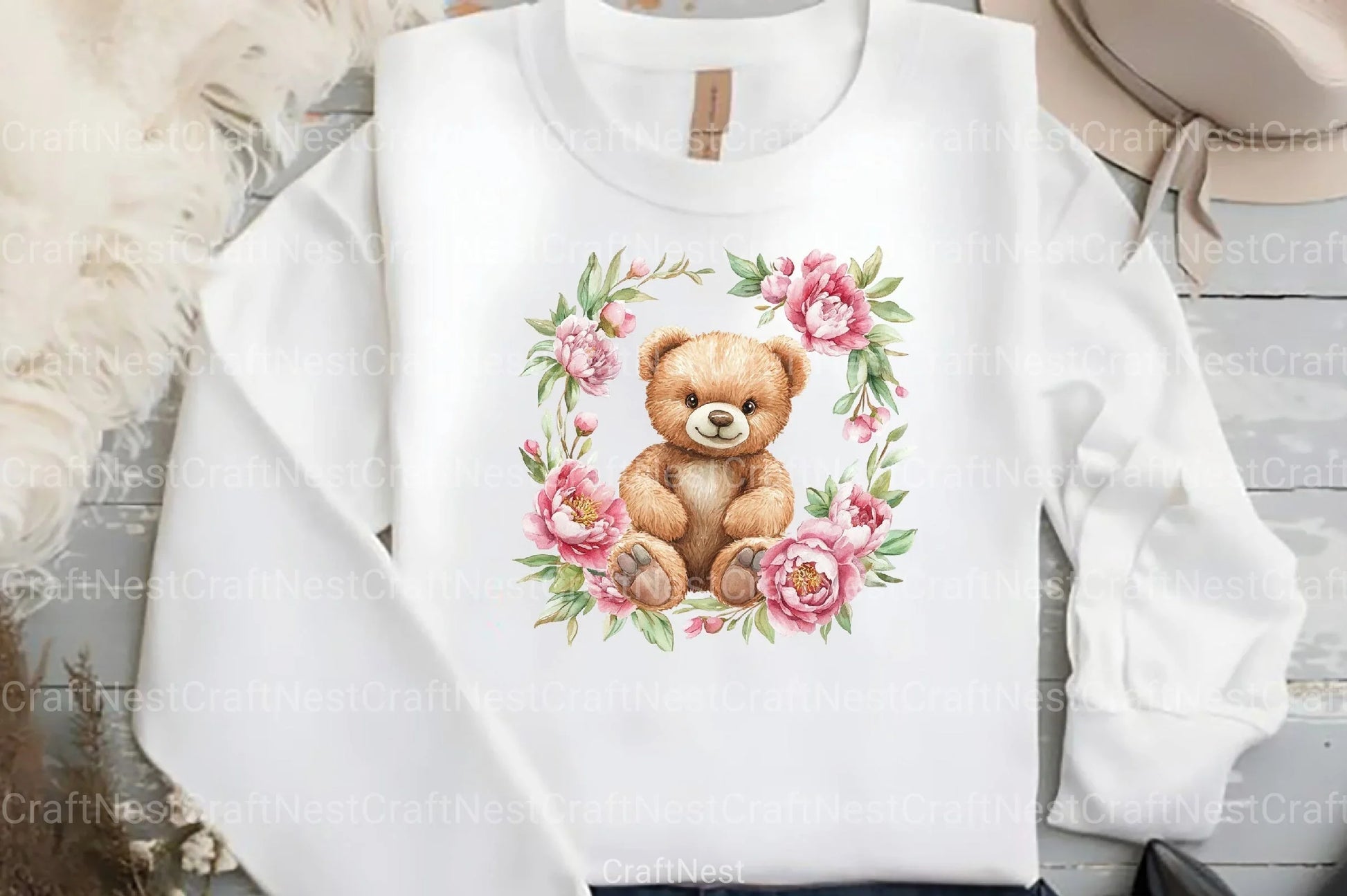 Mother's Day Teddy Bear Clipart Bundle 1 - CraftNest - Digital Crafting and Art