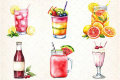 Summer Drink Clipart Bundle - CraftNest - Digital Crafting and Art