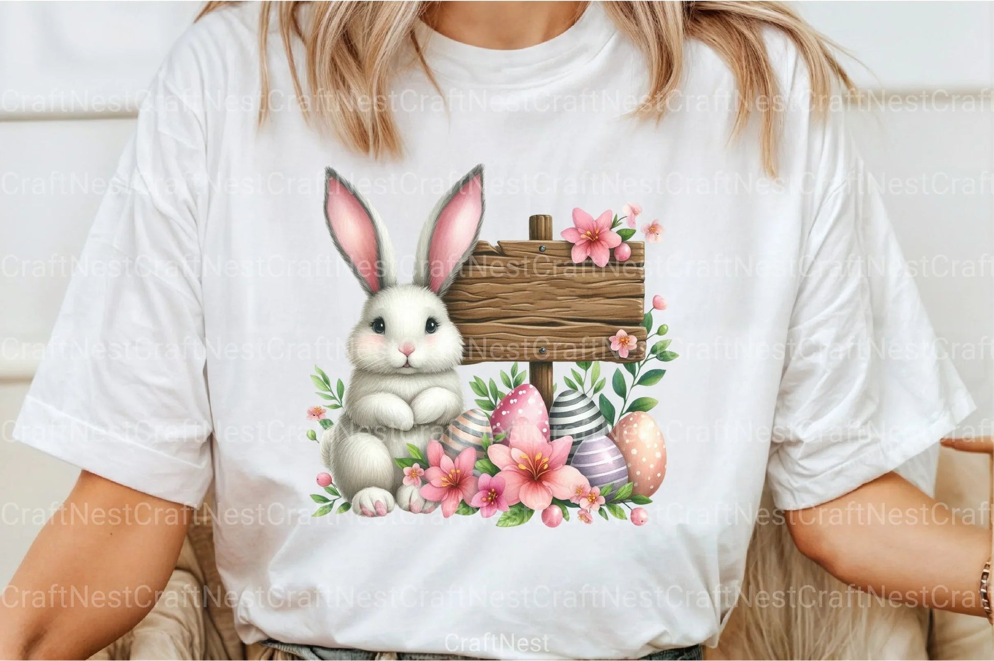 Cute Easter Bunny Clipart Bundle 99 - CraftNest - Digital Crafting and Art
