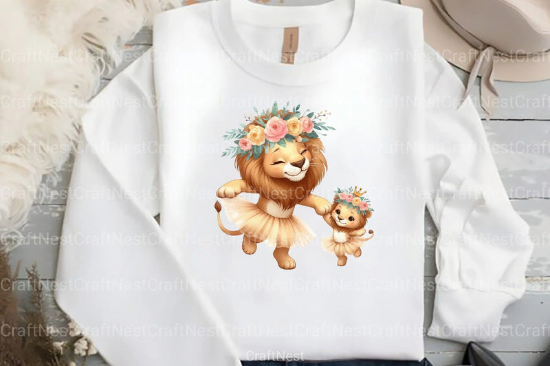 Cute Ballet Animals Mother's Day Clipart Bundle - CraftNest - Digital Crafting and Art