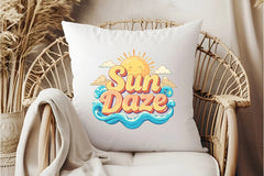 Sun Daze Retro Summer Clipart Bundle - CraftNest - Digital Crafting and Art