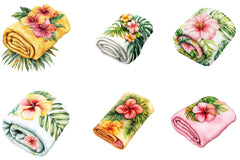 Summer Towel Clipart Bundle - CraftNest - Digital Crafting and Art
