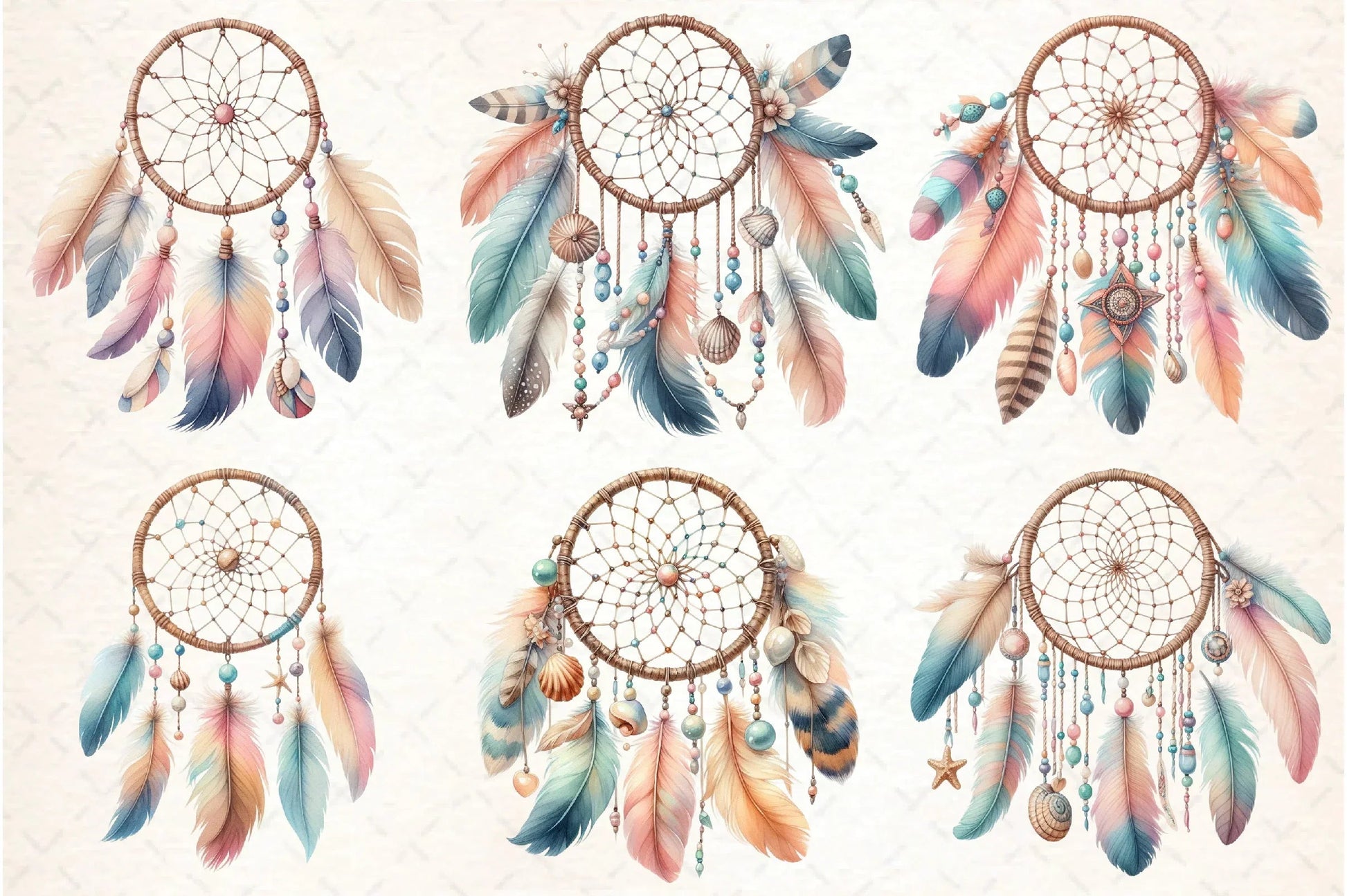 Boho Dreamcatcher Clipart Bundle - CraftNest - Digital Crafting and Art