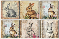 Vintage Bunny Clipart Bundle - CraftNest - Digital Crafting and Art