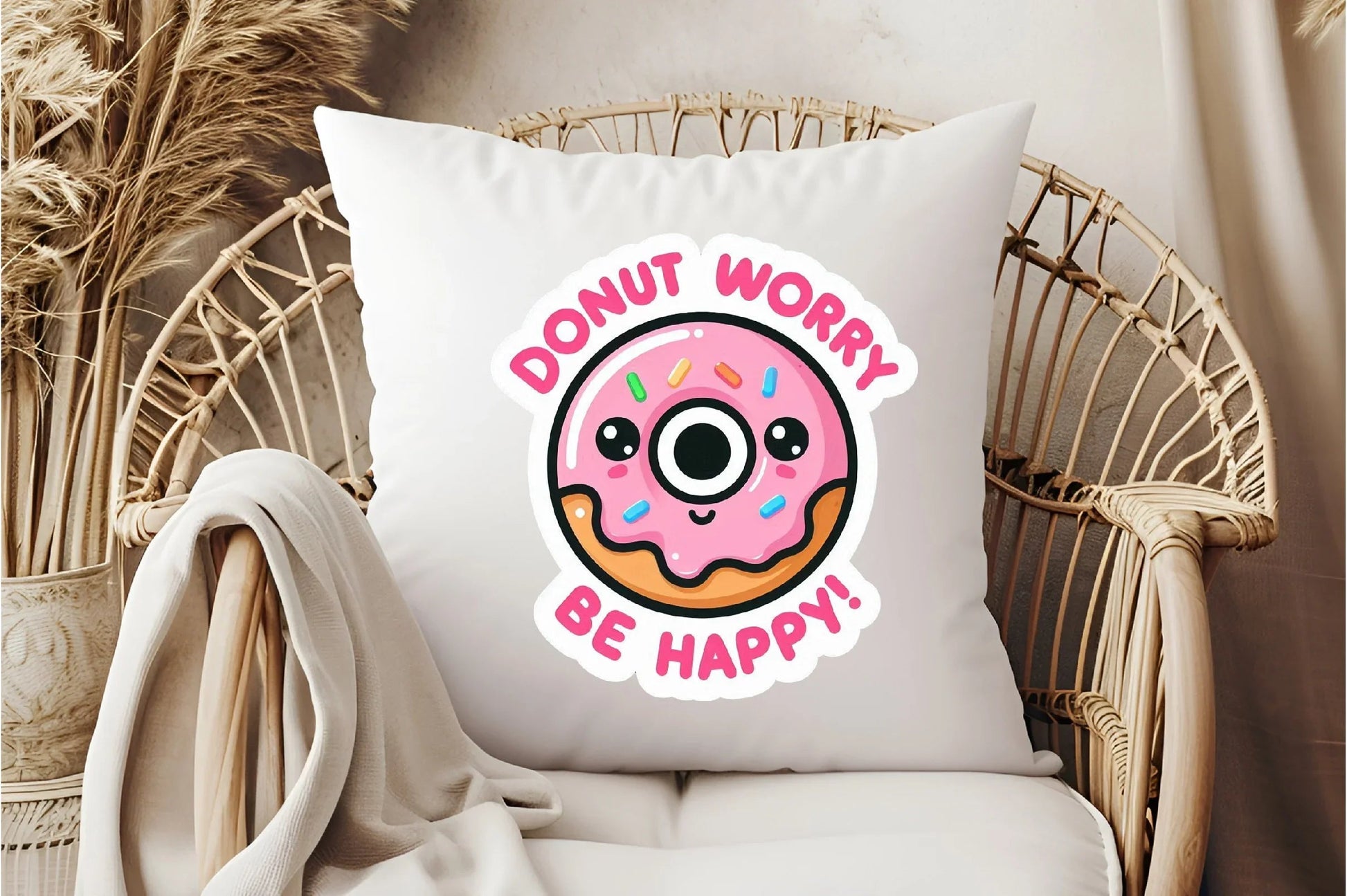 Funny 'Don't Worry Be Happy' Sticker Clipart Bundle - CraftNest - Digital Crafting and Art