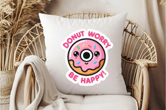 Funny 'Don't Worry Be Happy' Sticker Clipart Bundle - CraftNest - Digital Crafting and Art