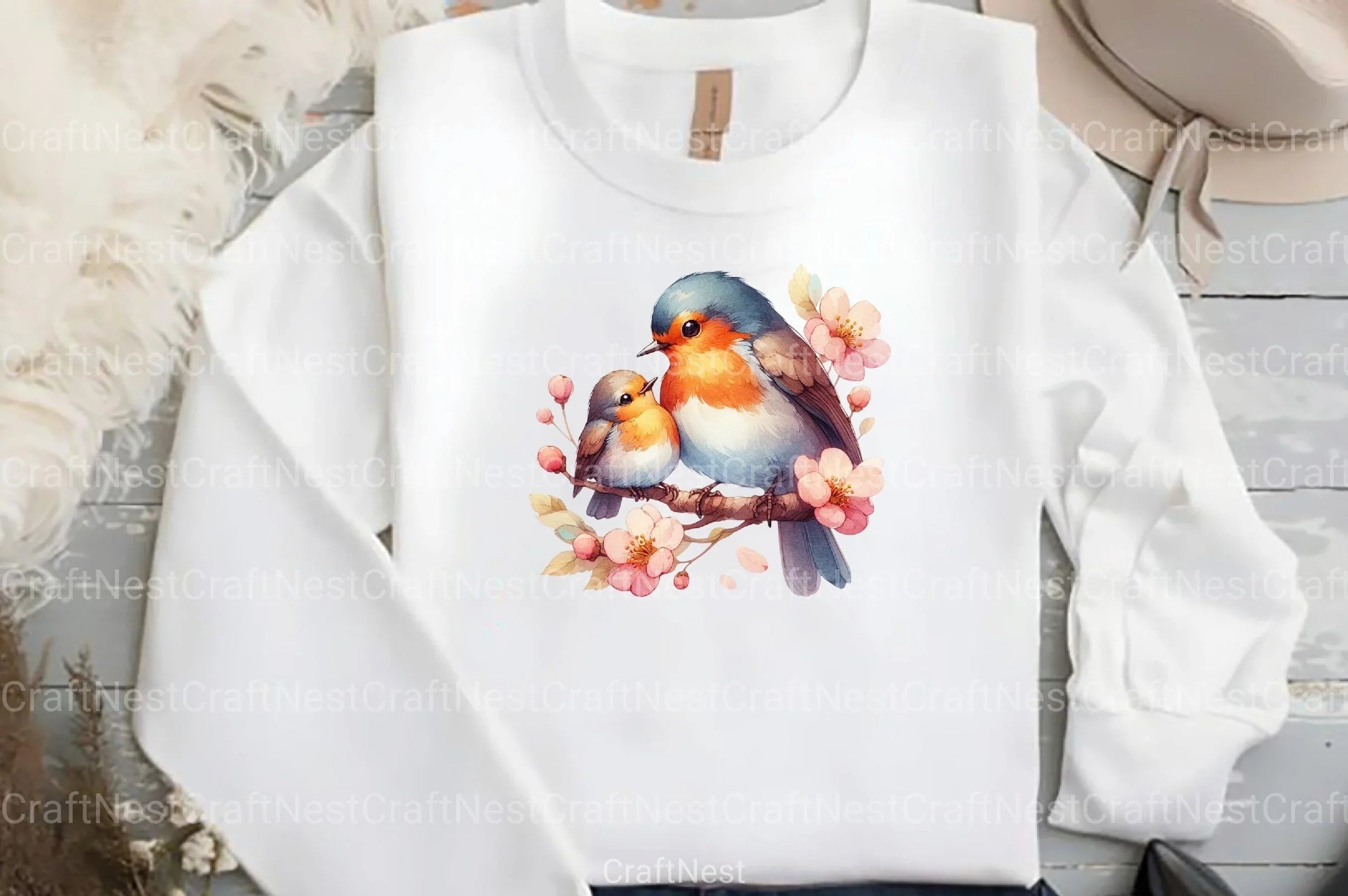 Robin Mother's Day Clipart Bundle - CraftNest - Digital Crafting and Art