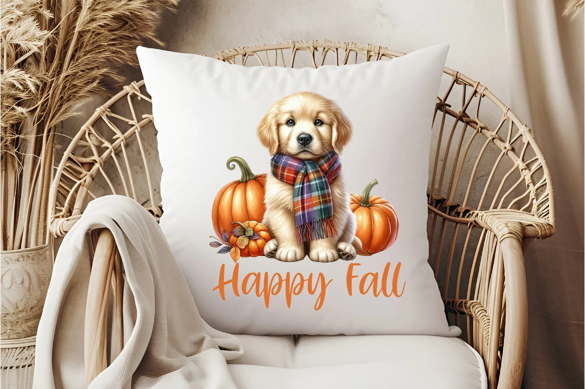 Happy Fall Dog Clipart Bundle - CraftNest - Digital Crafting and Art