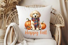 Happy Fall Dog Clipart Bundle - CraftNest - Digital Crafting and Art