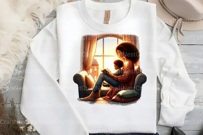 Mother's Day Black Mom Clipart Bundle - CraftNest - Digital Crafting and Art