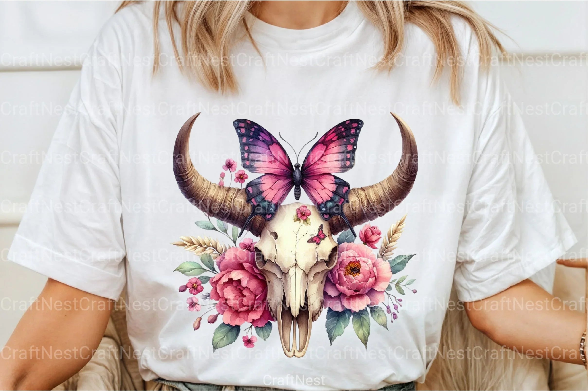 Bull Skull with Horns Clipart Bundle 66 - CraftNest - Digital Crafting and Art