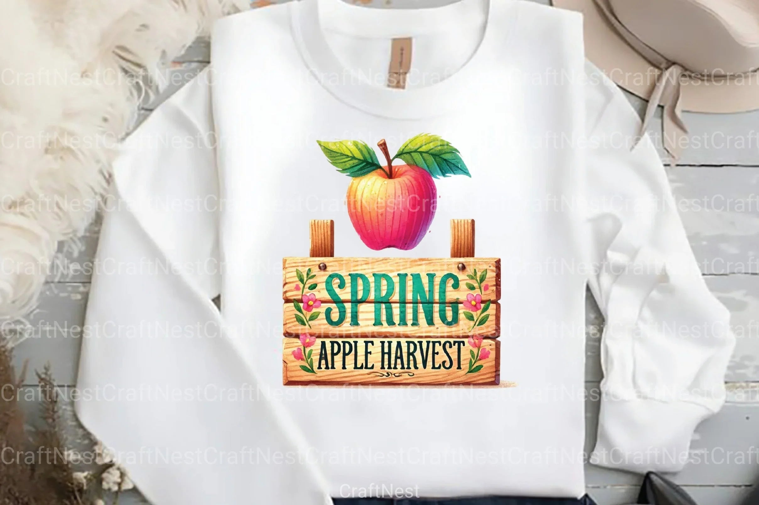 Spring Apple Harvest Clipart Bundle 45 - CraftNest - Digital Crafting and Art