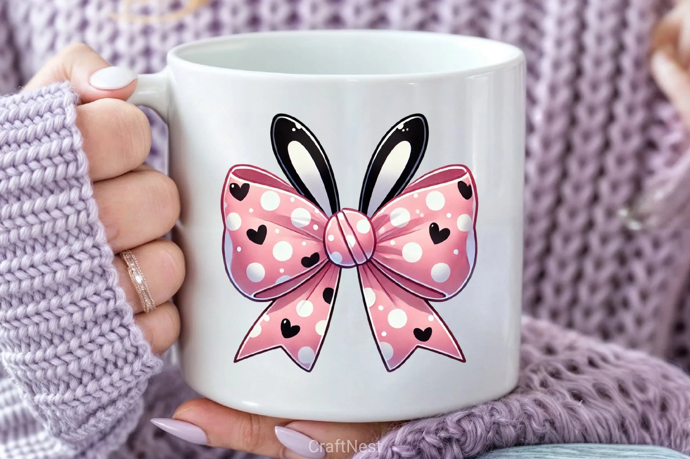 Easter Bunny Bow Clipart Bundle - CraftNest - Digital Crafting and Art