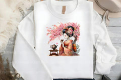 Japanese Geisha Asian Beauty Clipart Bundle - CraftNest - Digital Crafting and Art