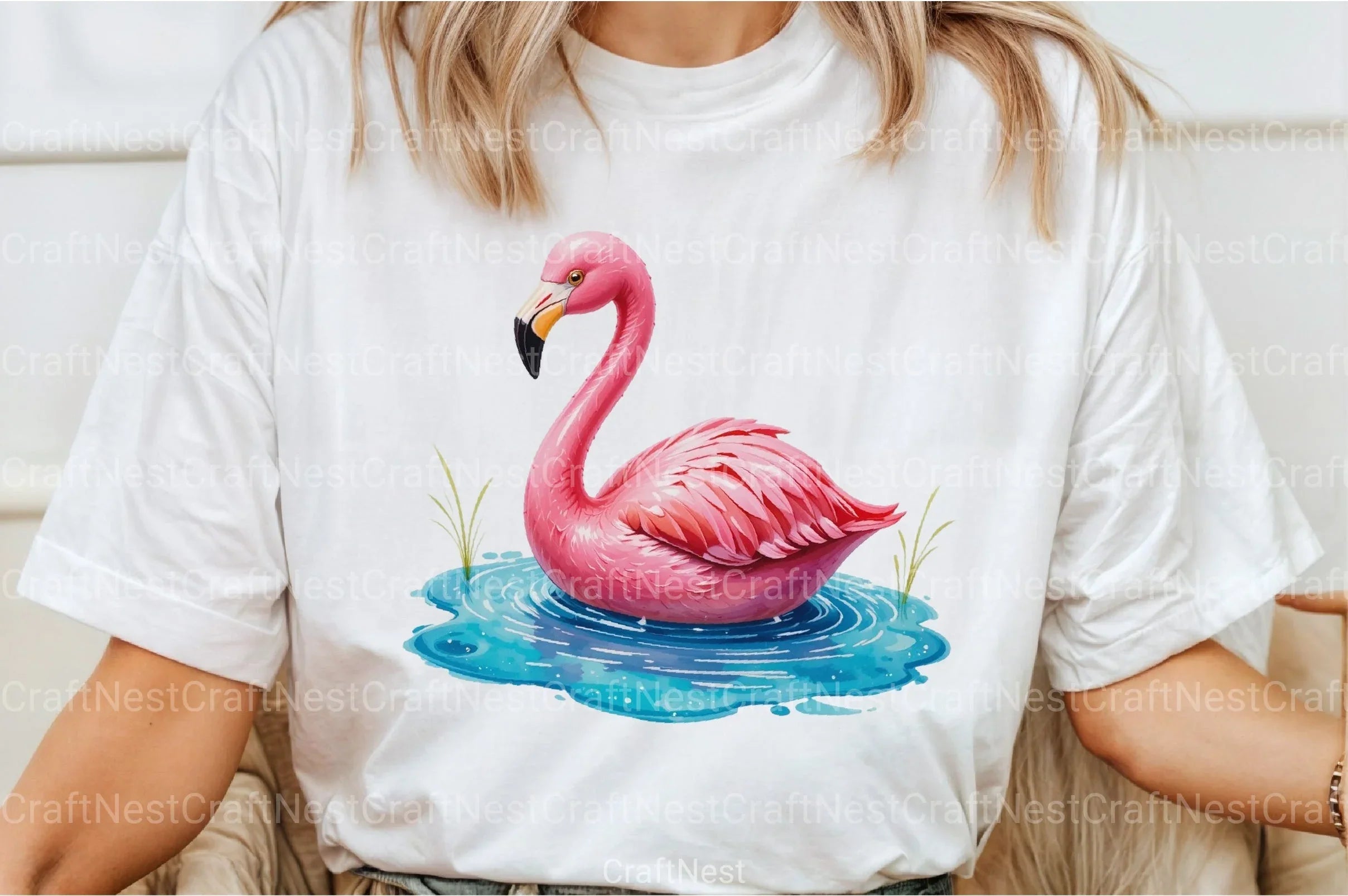 Summer Flamingo Clipart Bundle 3 - CraftNest - Digital Crafting and Art