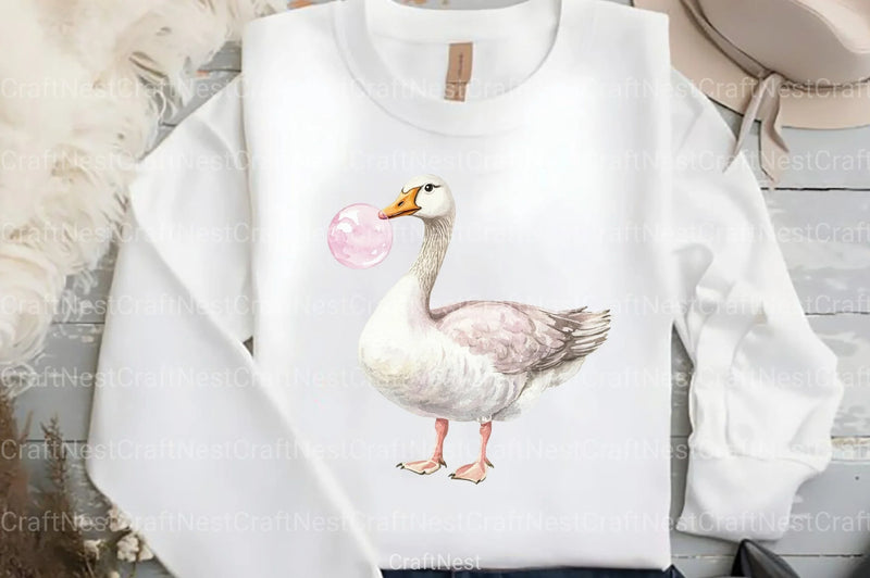 Funny Silly Goose Clipart Bundle 99 - CraftNest - Digital Crafting and Art