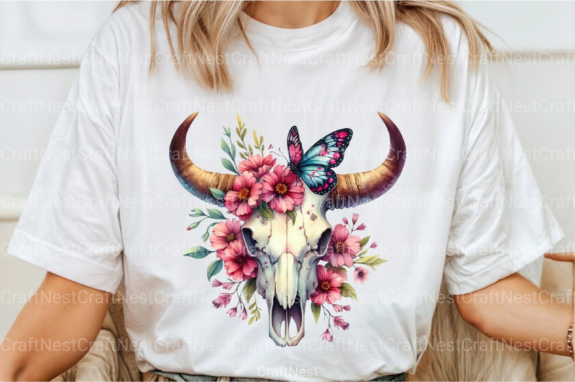 Bull Skull with Horns Clipart Bundle 78 - CraftNest - Digital Crafting and Art