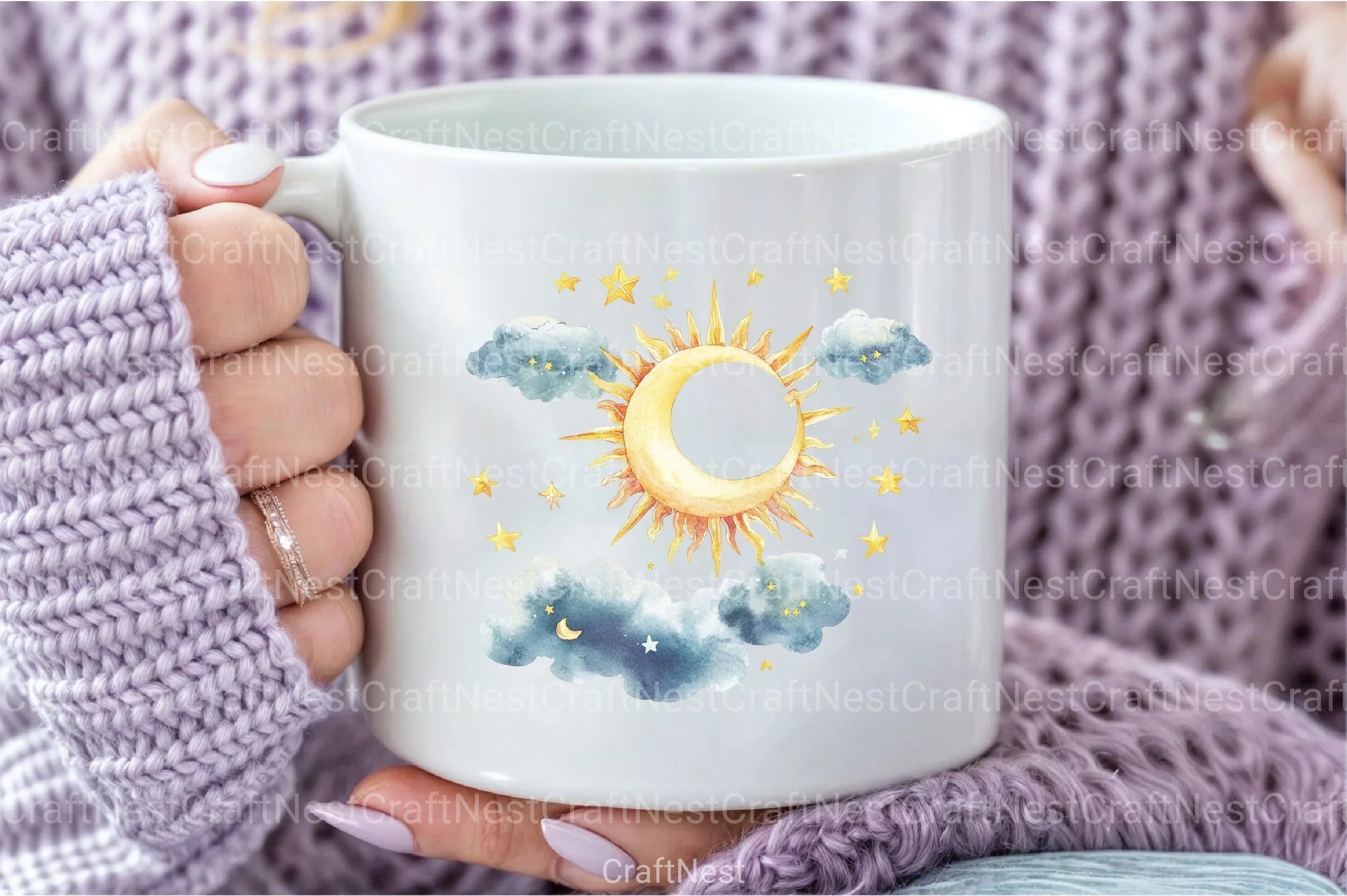 Whimsical Celestial Clipart Bundle - CraftNest - Digital Crafting and Art