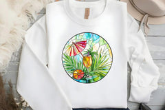 Stained Glass Summer Design Clipart Bundle - CraftNest - Digital Crafting and Art
