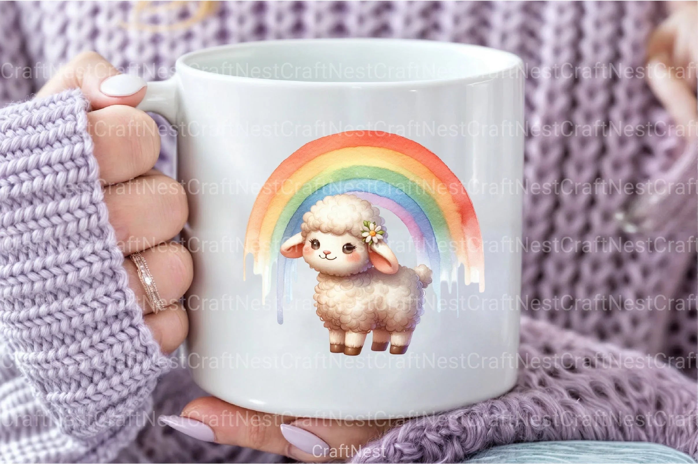 Baby Rainbow Boho Art Clipart Bundle - CraftNest - Digital Crafting and Art