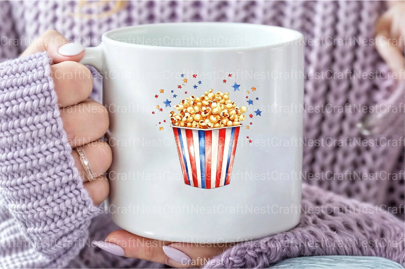 Fast Food Clipart Bundle for 4th of July - CraftNest - Digital Crafting and Art