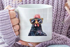 Quirky Funny Black Chicken Clipart Bundle - CraftNest - Digital Crafting and Art