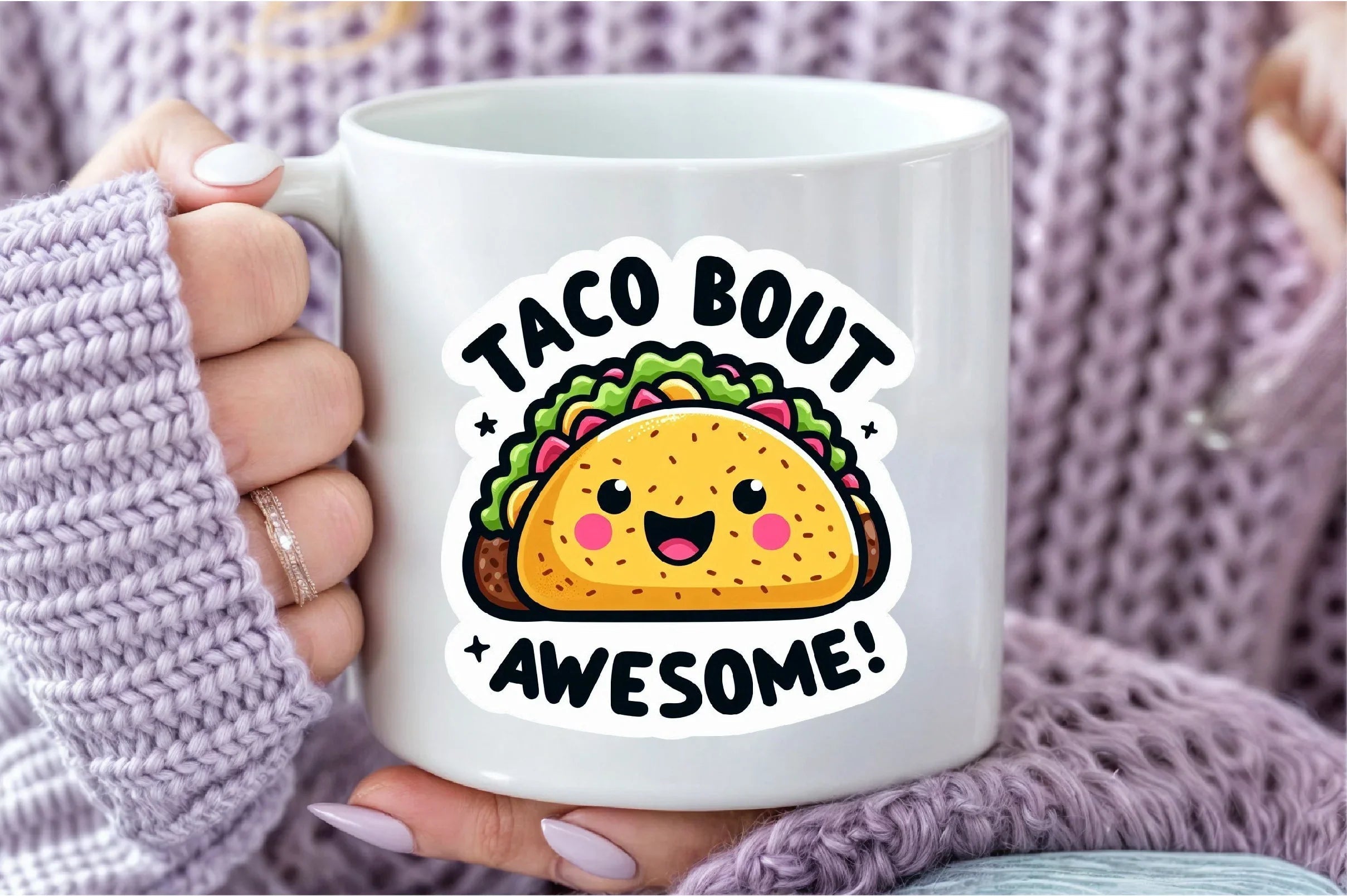 Funny Taco Clipart Bundle: Awesome Stickers - CraftNest - Digital Crafting and Art