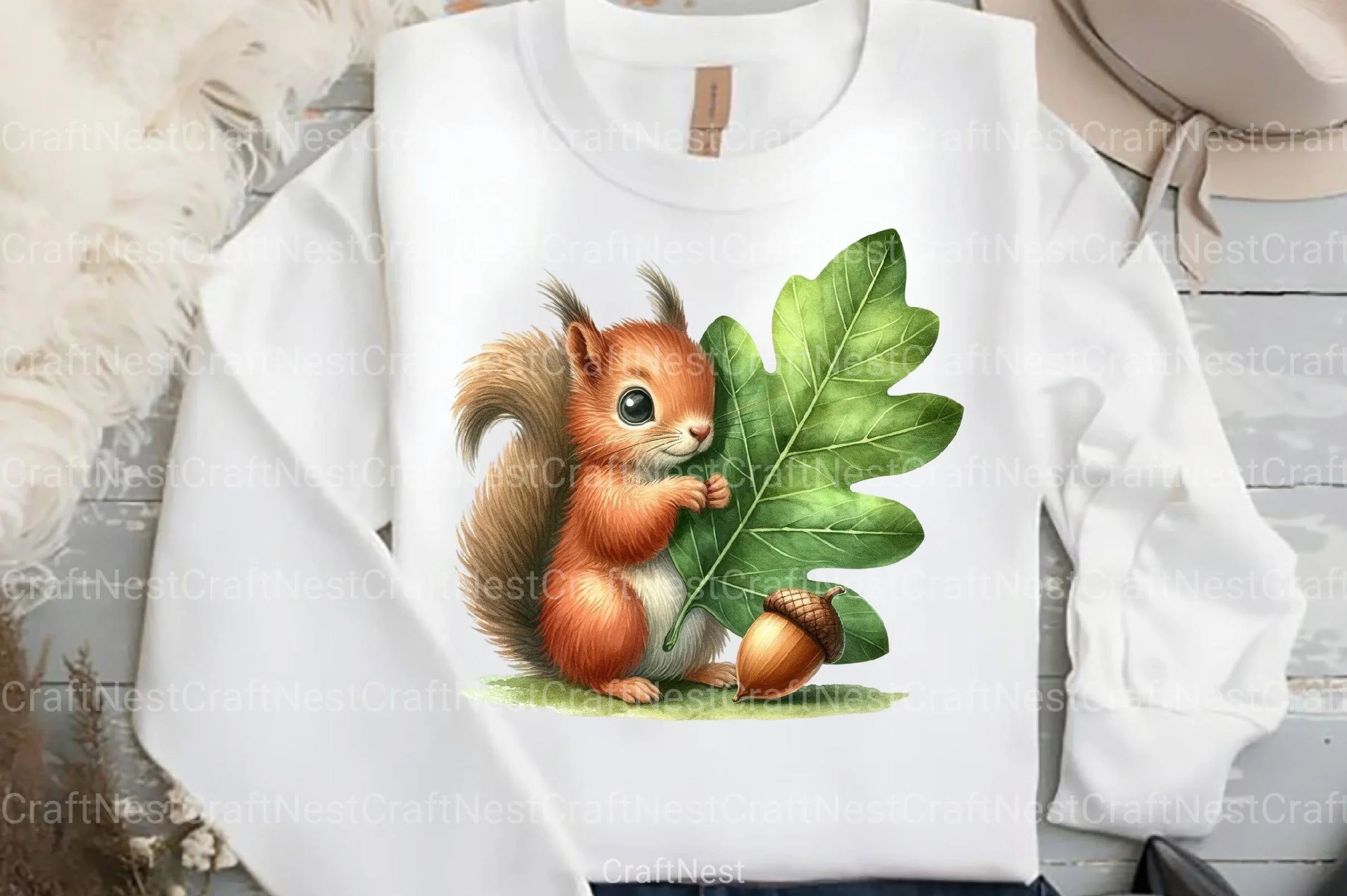 Autumn Squirrel Clipart Bundle 77 - CraftNest - Digital Crafting and Art