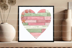 Summer Wooden Heart Clipart Bundle - CraftNest - Digital Crafting and Art