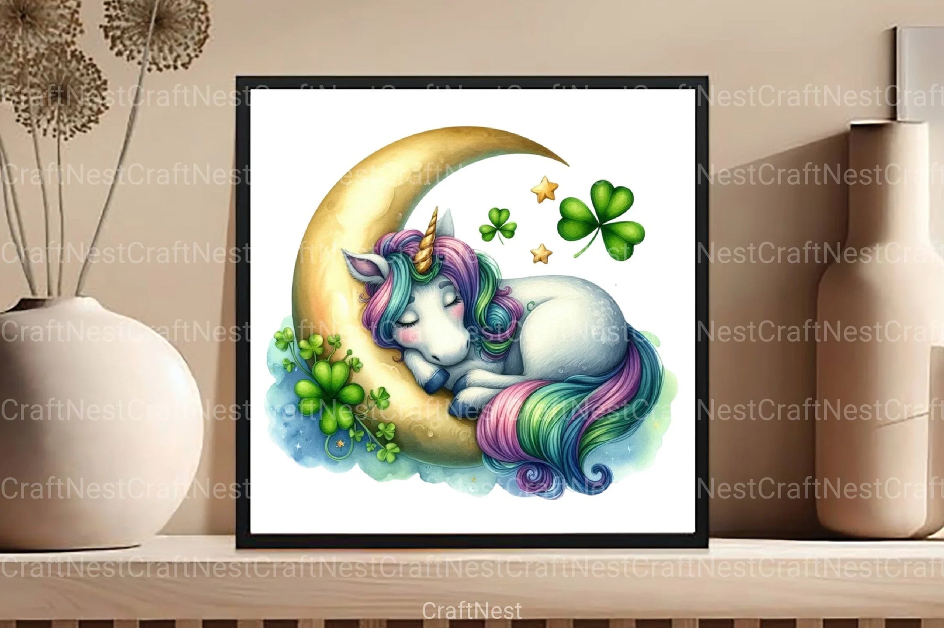 St. Patrick's Day Unicorn Clipart Bundle 22 - CraftNest - Digital Crafting and Art