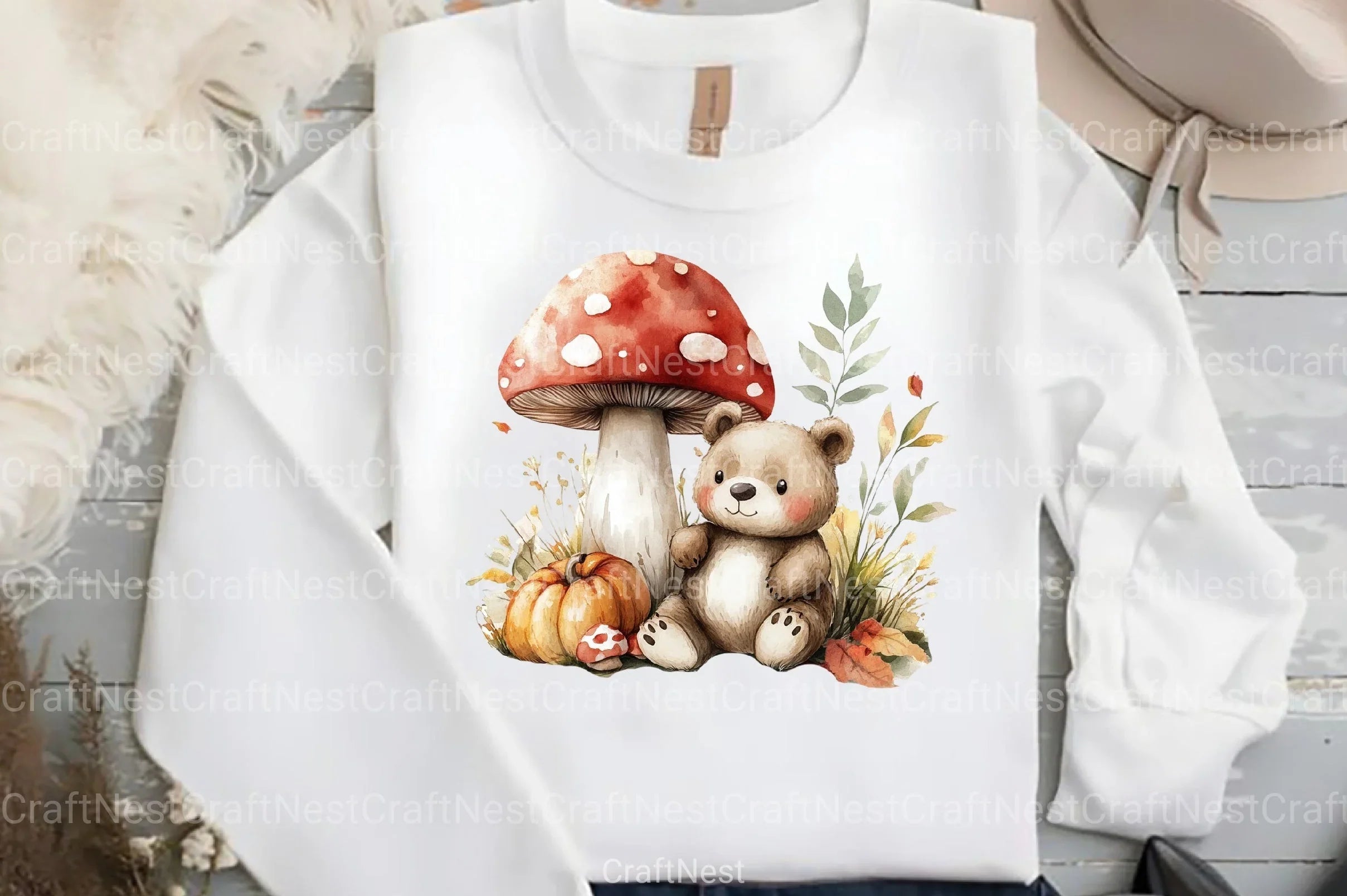 Autumn Bear Clipart Bundle - CraftNest - Digital Crafting and Art