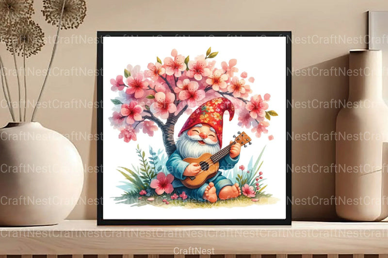 Funny Spring Gnome Clipart Bundle - CraftNest - Digital Crafting and Art