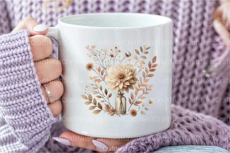 Boho Vibes Vintage Elements Clipart Bundle - CraftNest - Digital Crafting and Art